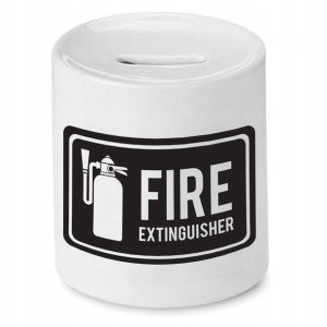 Skarbonka Dla Strażaka Fire Extinguisher Prezent