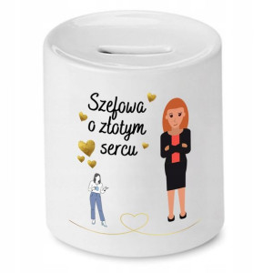 Skarbonka Dla Szefa O Złotym Sercu Prezent