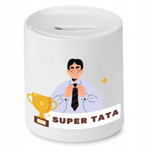 Skarbonka Dla Taty Super Tata Super Dad Prezent