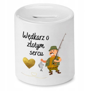 Skarbonka Dla Wędkarza O Złotym Sercu Prezent