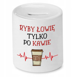 Skarbonka Dla Wędkarza Tylko Po Kawie Prezent