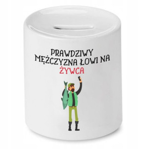 Skarbonka Dla Wędkarza Łowi Na Żywca Prezent