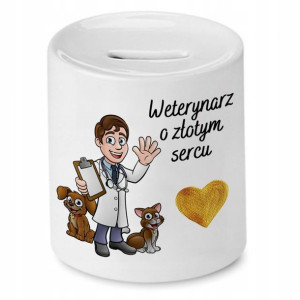 Skarbonka Dla Weterynarza O Złotym Sercu Prezent