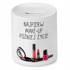 Skarbonka Kosmetyczki Makeup Potem Życie Prezent