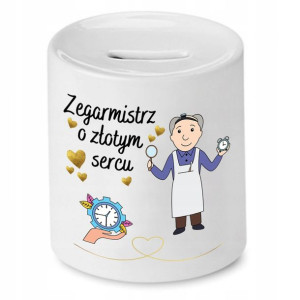Skarbonka Dla Zegarmistrza O Złotym Sercu Prezent