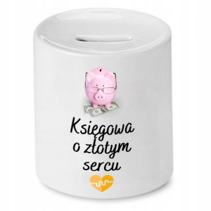 Skarbonka Księgowej Księgowego O Złotym Sercu