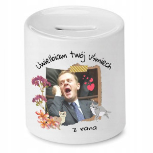 Skarbonka Donald Tusk Uwielbiam Twój Uśmiech