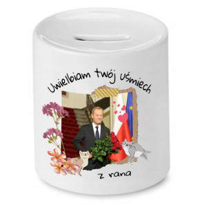 Skarbonka Donald Tusk Uwielbiam Twój Uśmiech