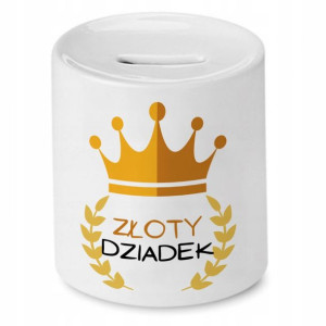 Skarbonka Dzień Dziadka Złoty Dziadek Prezent