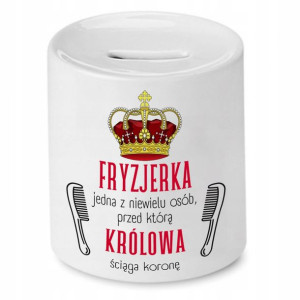 Skarbonka Fryzjera Fryzjerki Królowa Ściąga Koronę