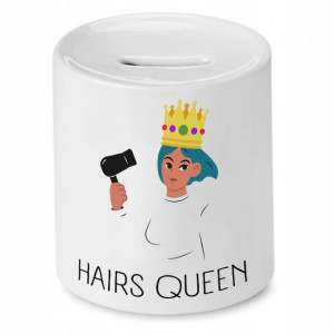 Skarbonka Fryzjerki Fryzjera Hairs Queen Prezent