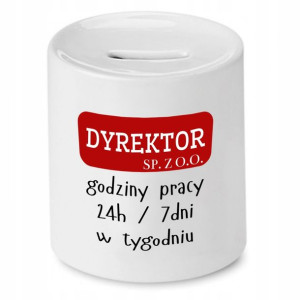 Skarbonka Prezent Dla Dyrektora Godziny Pracy