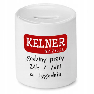Skarbonka Prezent Dla Kelnera Godziny Pracy