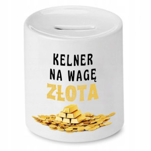 Skarbonka Prezent Dla Kelnera Na Wagę Złota