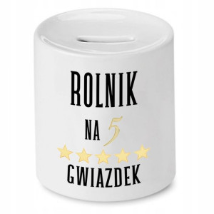 Skarbonka Prezent Dla Rolnika Na Pięć Gwiazdek