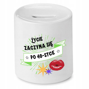 Skarbonka Prezent Na Urodziny 40 40te 40-te