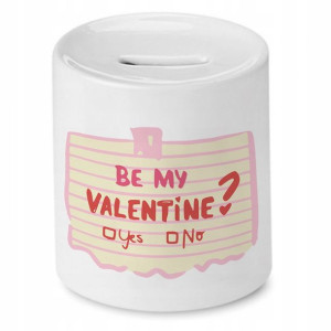 Skarbonka Prezent Walentynki Be My Valentine?