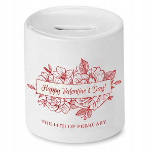 Skarbonka Prezent Walentynki Happy Valentines Day