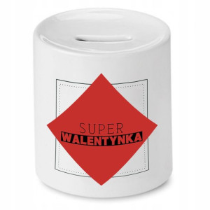 Skarbonka Prezent Walentynki Super Walentynka