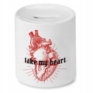 Skarbonka Prezent Walentynki Take My Heart