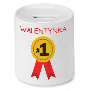 Skarbonka Prezent Walentynki Walentynka Numer 1