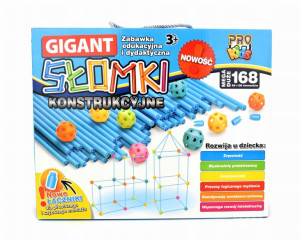 Słomki Konstrukcyjne Gigant 168el. Pro Kids