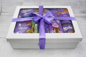 Kosz Słodyczy Milka Zestaw na Prezent Słodycze Box