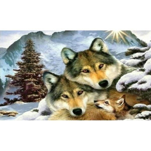 Diamentowa mozaika wilki 52636 Norimpex