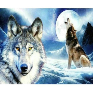 Diamentowa mozaika wilki 52643 Norimpex