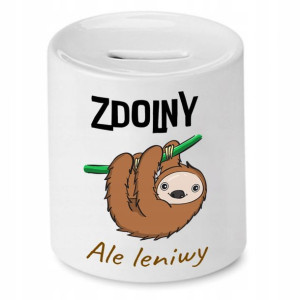 Skarbonka Śmieszna Zabawna Zdolny Ale Leniwy