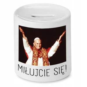 Skarbonka Śmieszny Prezent Jan Paweł Papież Papaj