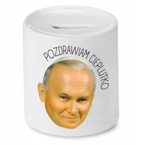 Skarbonka Śmieszny Prezent Jan Paweł Papież Papaj