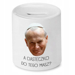Skarbonka Śmieszny Prezent Jan Paweł Papież Papaj