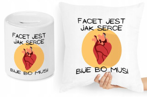 Zabawny Zestaw Poduszka + Skarbonka Prezent