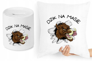 Zabawny Zestaw Poduszka + Skarbonka Prezent