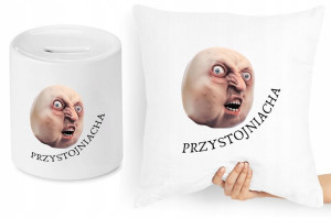 Zabawny Zestaw Poduszka + Skarbonka Prezent