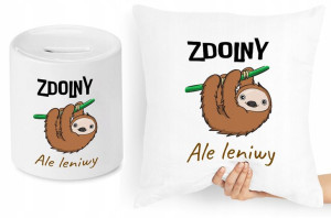 Zabawny Zestaw Poduszka + Skarbonka Prezent