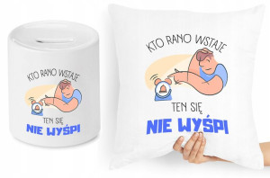 Zabawny Zestaw Poduszka + Skarbonka Prezent