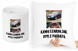 Zabawny Zestaw Poduszka + Skarbonka Prezent