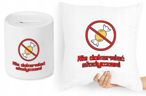 Zabawny Zestaw Poduszka + Skarbonka Prezent