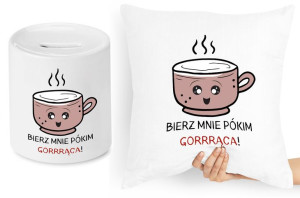 Zabawny Zestaw Poduszka + Skarbonka Prezent