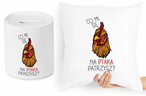 Zabawny Zestaw Poduszka + Skarbonka Prezent