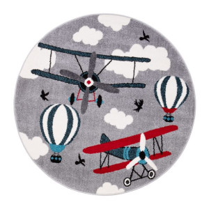 Dywan  dziecięcy okrągły  Kids Planes E860 - Koło Fi 160