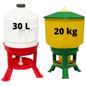 Poidło i karmidło automatyczne 30L dla drobiu