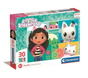 Clementoni Puzzle 30el Koci Domek Gabi. Gaby's Dollhouse 20281