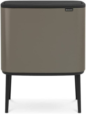 Kosz na śmieci stal nierdzewna Brabantia 36l szary