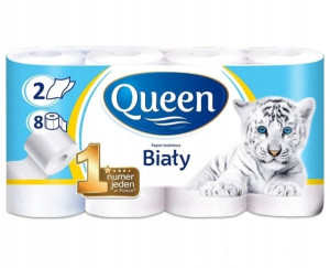 Papier toaletowy bezzapachowy Queen 8 szt.