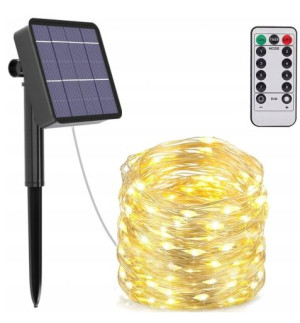 Lampki Solarne Ogrodowe 300LED 30M Girlanda