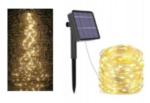 Lampki Solarne Ogrodowe Anielskie Włosy 300 LED