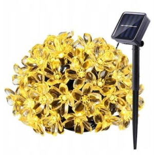 Lampki Solarne Ogrodowe Kwiatki LED Girlanda